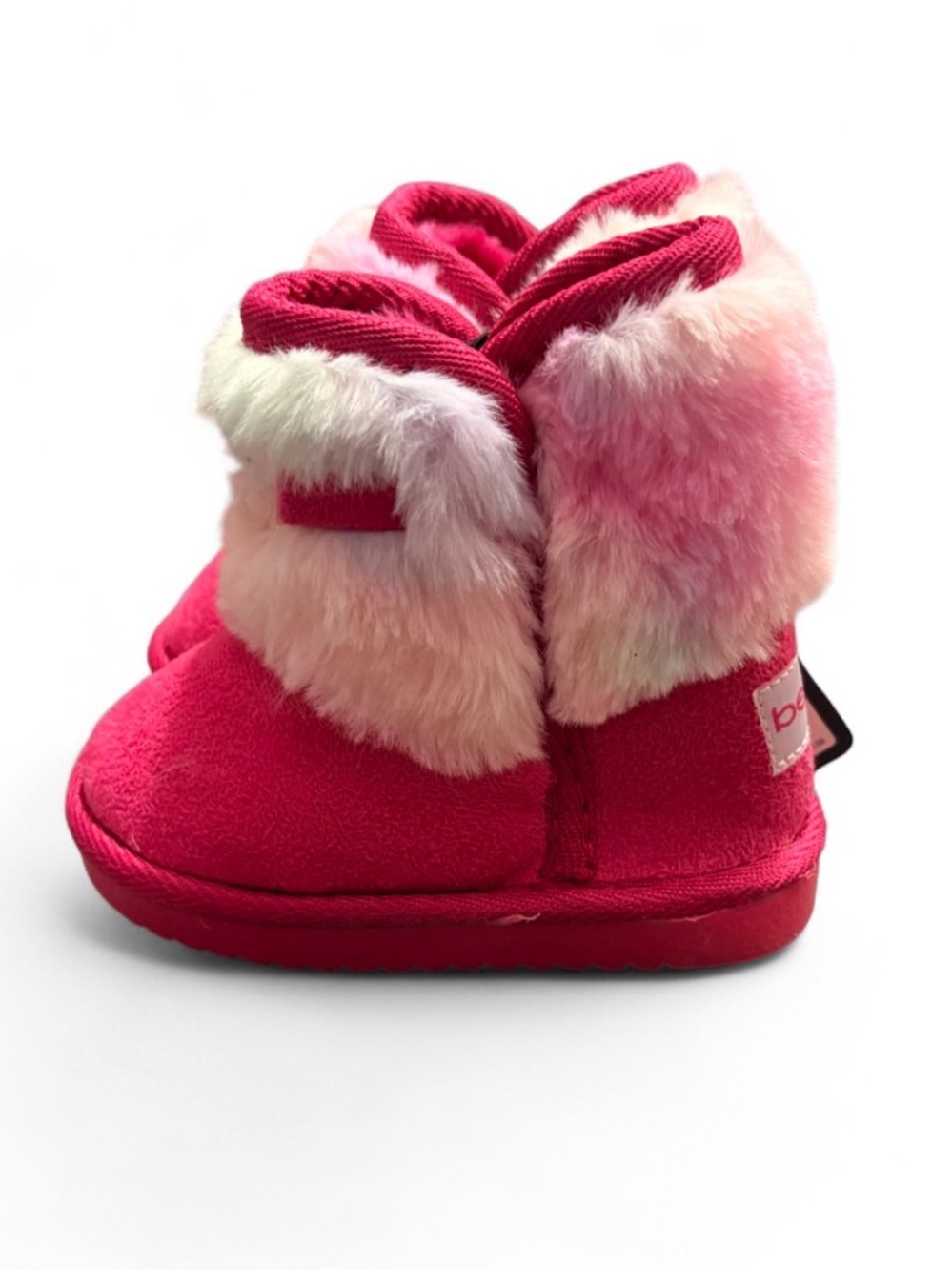 bebe Hot Pink Faux-Fur Kids Boots